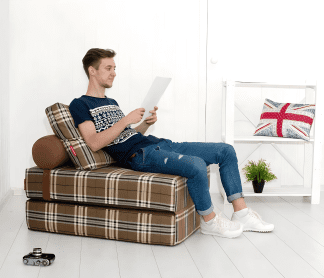 Бескаркасное кресло-кровать «Коста» 70х200 см. (ППУ) повышенной плотности.