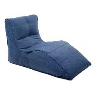Бескаркасное кресло лежак «Dream» Синий