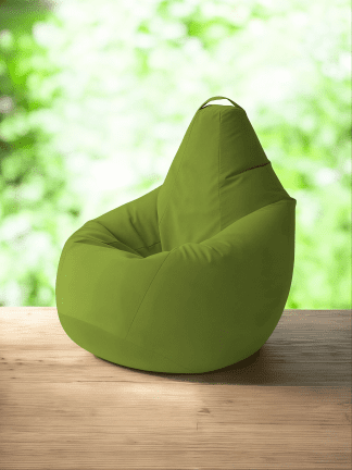 Кресло-мешок «Груша» – микровелюр, цвет салатовый.