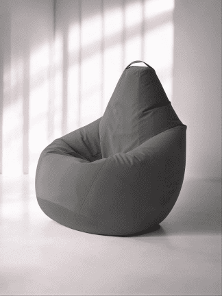 Кресло-мешок «Груша» – микровелюр, цвет фундук.