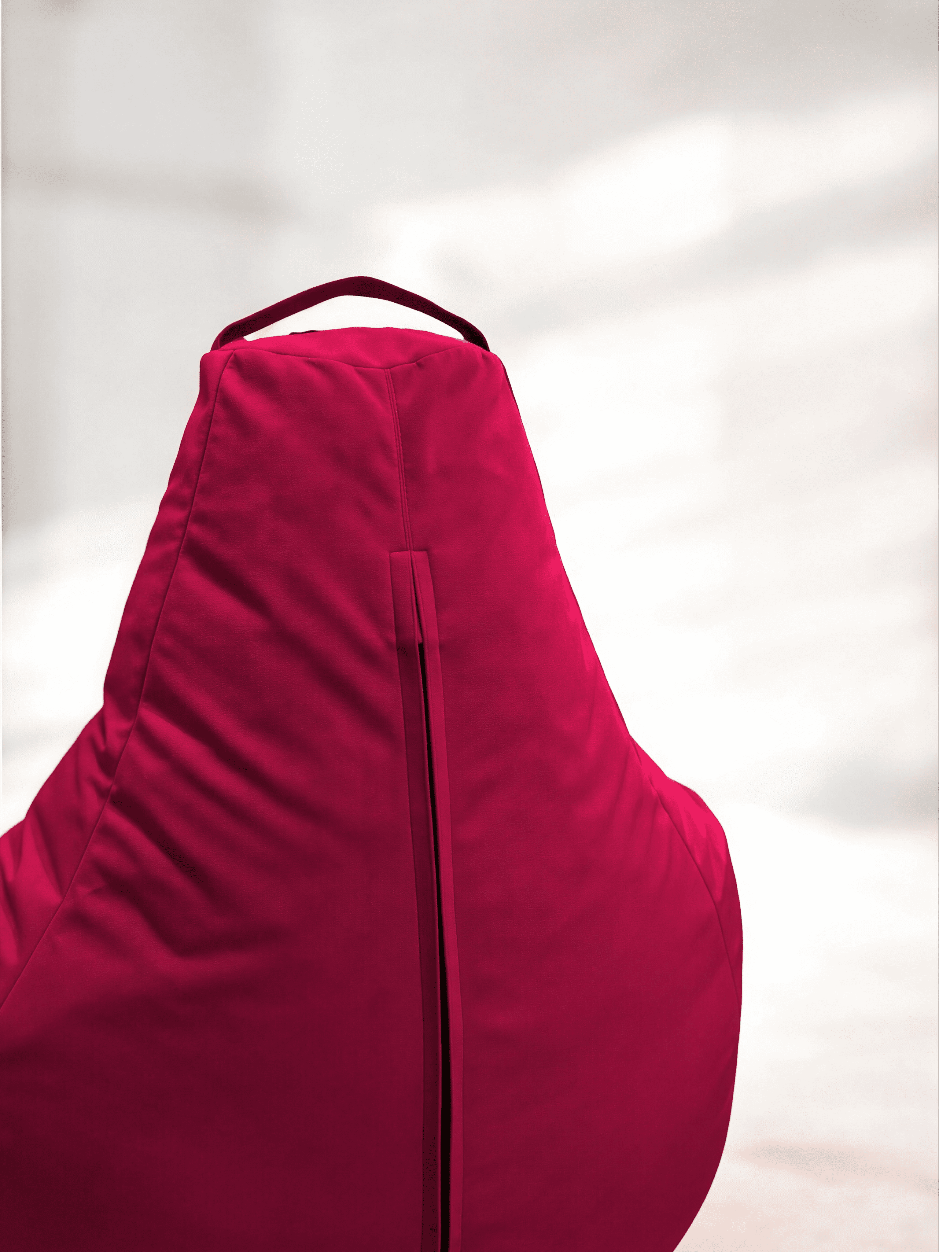 Кресло-мешок «Груша» – микровелюр, цвет красный. — изображение 6