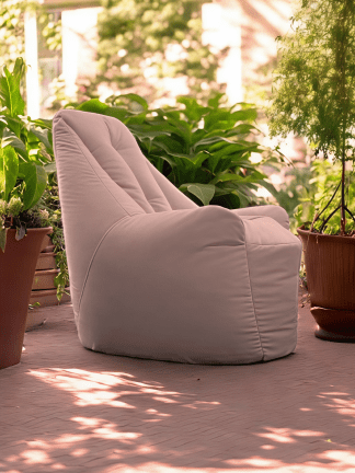 Бескаркасное кресло-мешок «Бенджамин» ткань микровелюр, цвет Фламинга