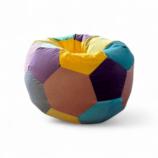 Кресло-мешок «Футбольный мяч» велюр – креатив №17